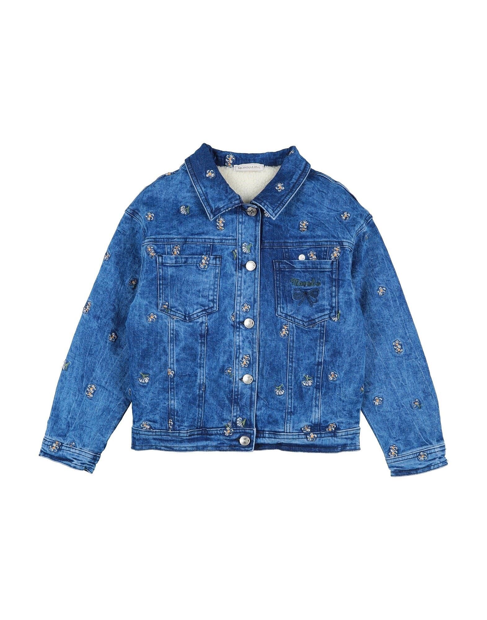 

Джинсовая куртка для девочек Monnalisa, синий