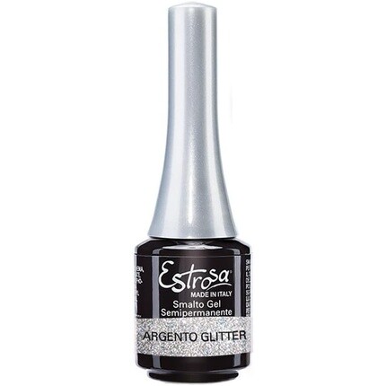 

Полуперманентный лак для ногтей 7501 7 мл Silver Glitter Makeup, Estrosa