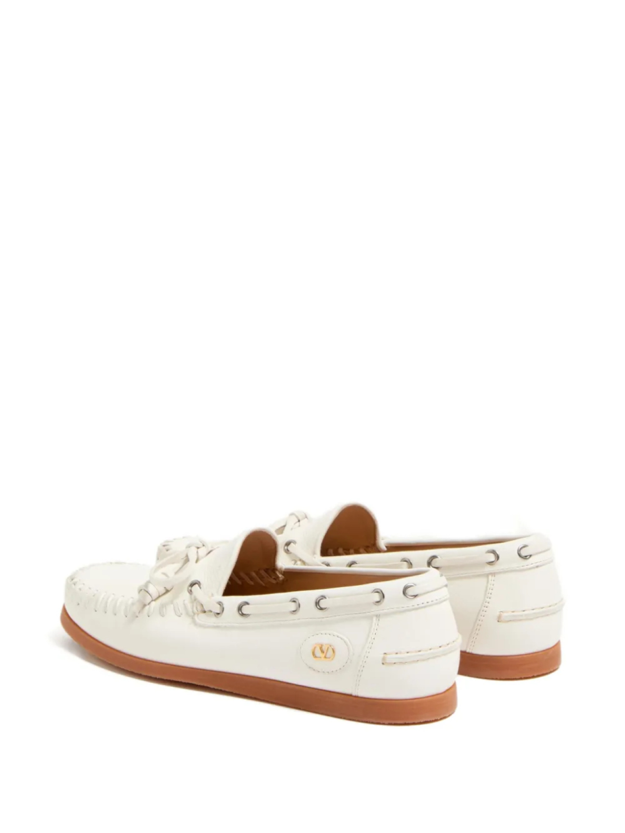 Туфли-лодочки Valentino Garavani PALM AVENUE из кожи буйвола, белый — фото 3