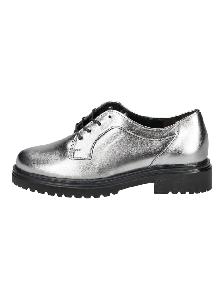 Элегантные туфли на шнуровке Gabor Halbschuhe, серебряный — фото 2