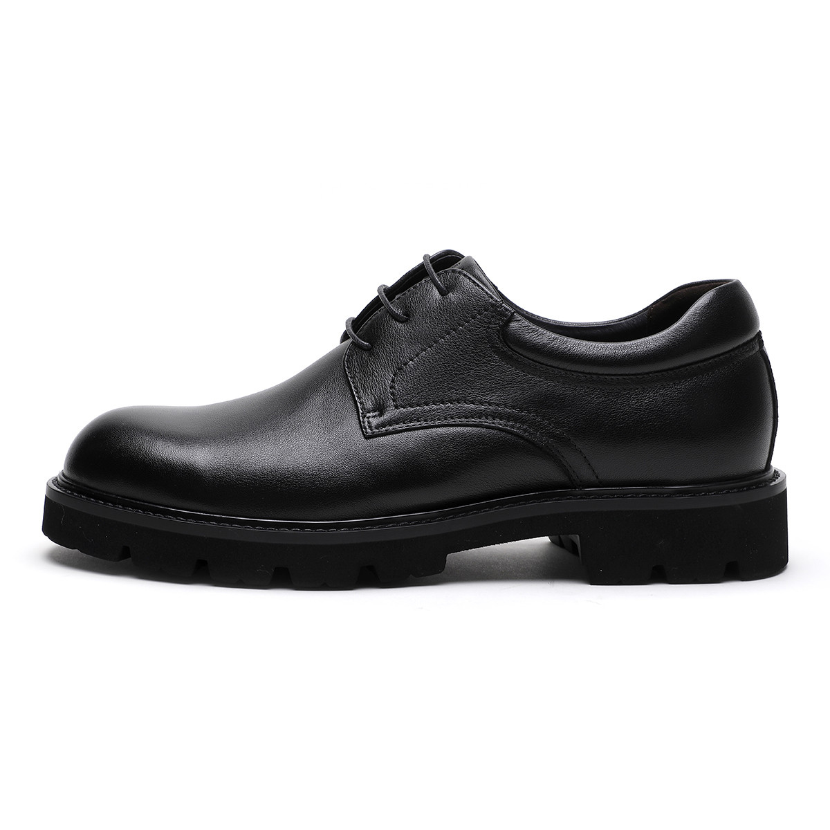 ELLE HOMME Повседневные кожаные туфли мужские Low top Black/Brown — фото 3