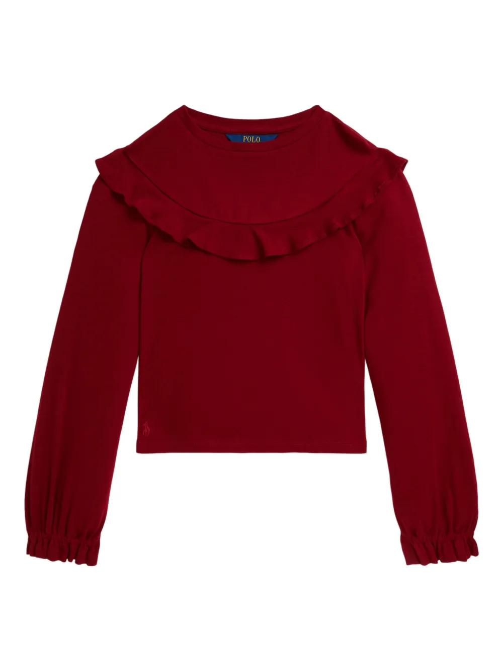 

Топ в рубчик POLO RALPH LAUREN KIDS, красный