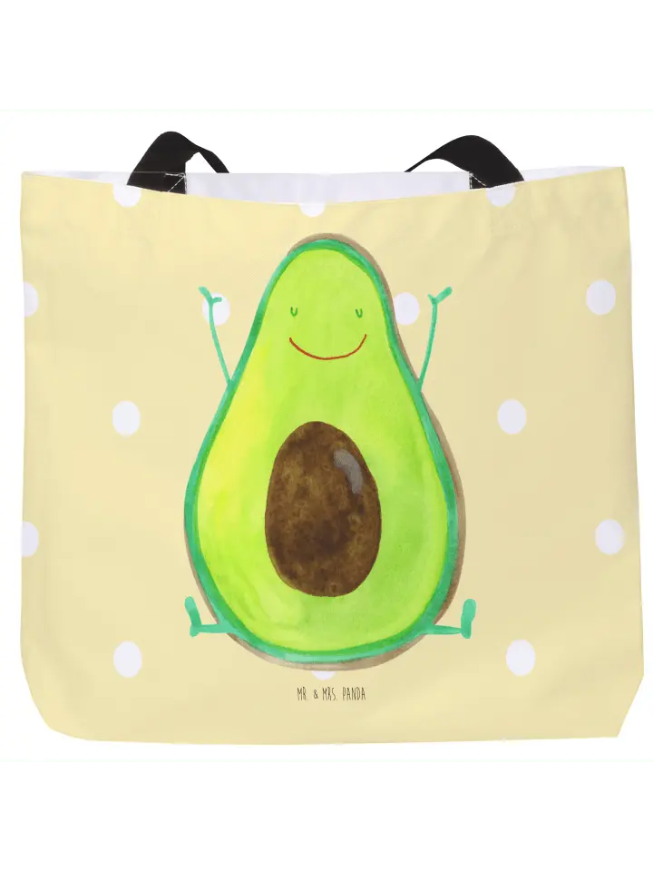 

Шоппер Mr. & Mrs. Panda, желтый пастельный