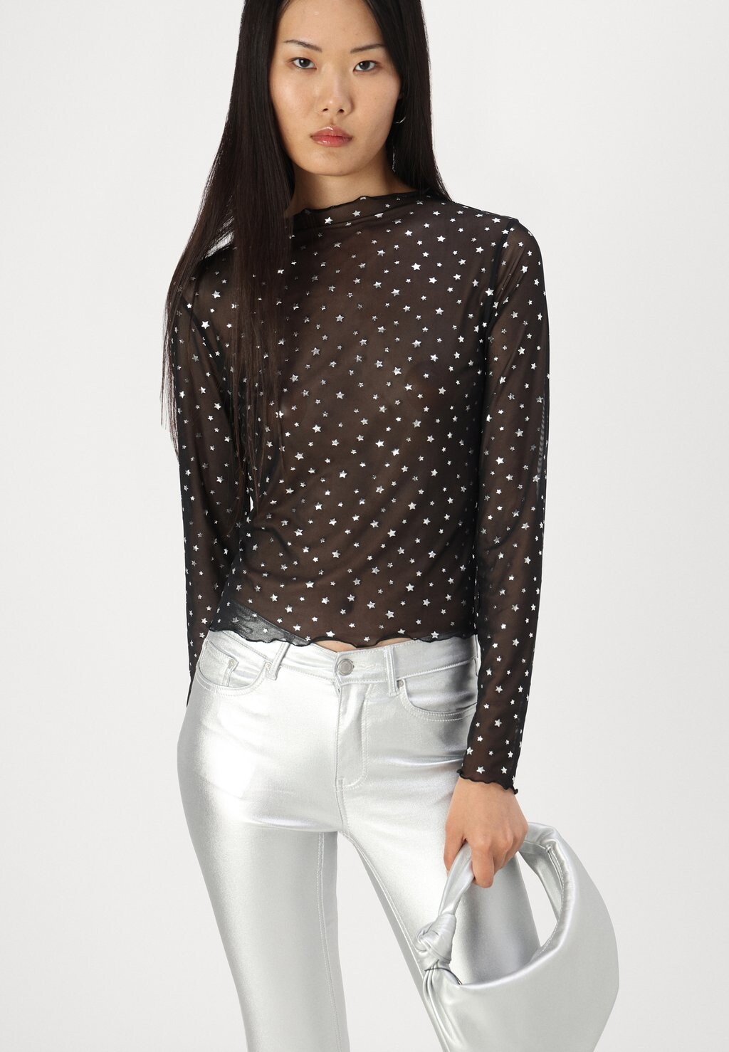 

Джинсы облегающие VMFLASH SKINNY METAL PANTS Vero Moda, серебристый