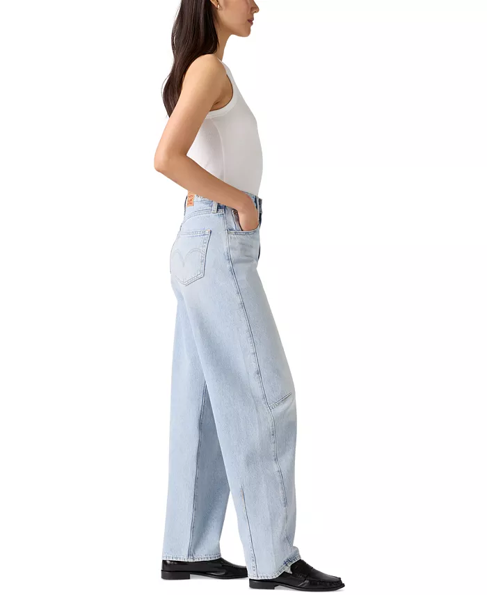 Женские джинсы Cinch с высокой посадкой и бочкообразными штанинами Levi's, синий — фото 3