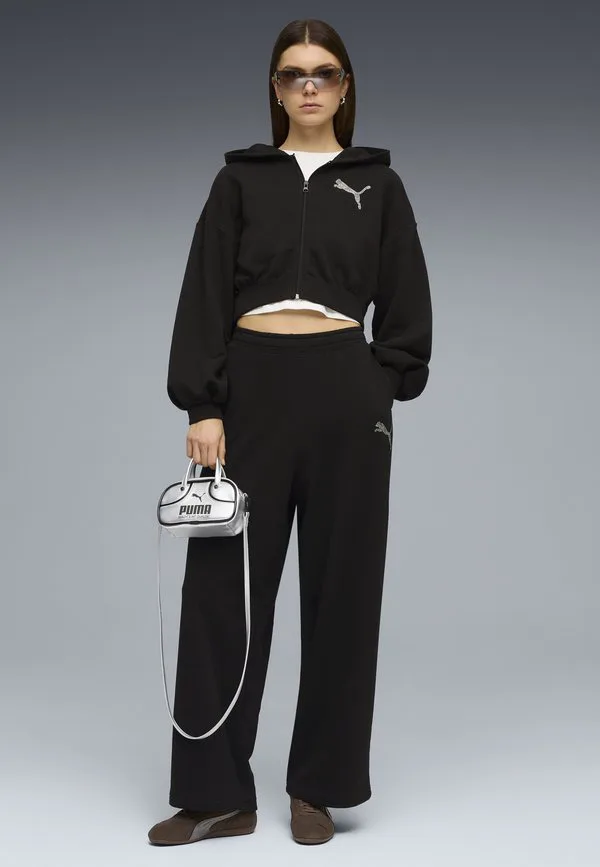 

Толстовка на молнии с графическим принтом и стразами Puma, Puma Black, Черный, Толстовка на молнии с графическим принтом и стразами Puma, Puma Black