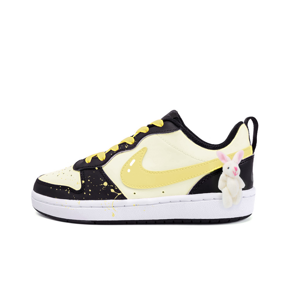 

Кроссовки Nike Court Borough Skateboarding Shoes Women's Low-top Black/Yellow, черный/желтый