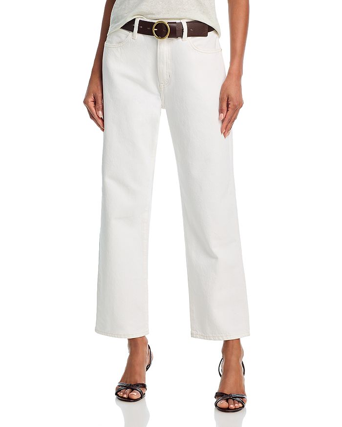 

Джинсы Hang High Rise Ankle Straight цвета Au Natural FRAME, белый