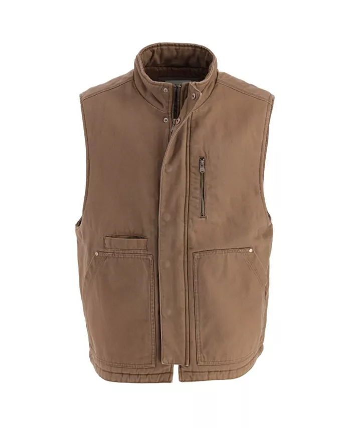 

Большой и высокий мужской жилет Heritage Stone Washed Canvas Thorogood, загар/бежевый