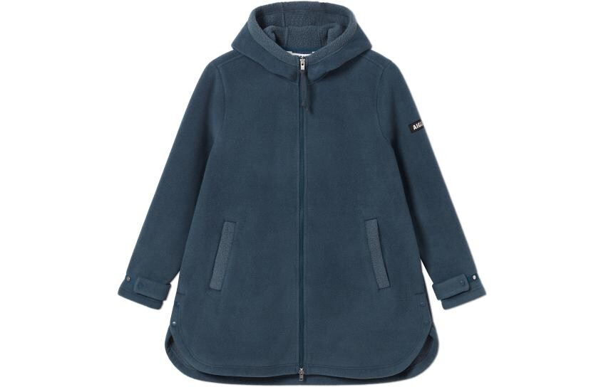 

Бархатная куртка женская светло-синего цвета Aigle, цвет Light Navy Blue