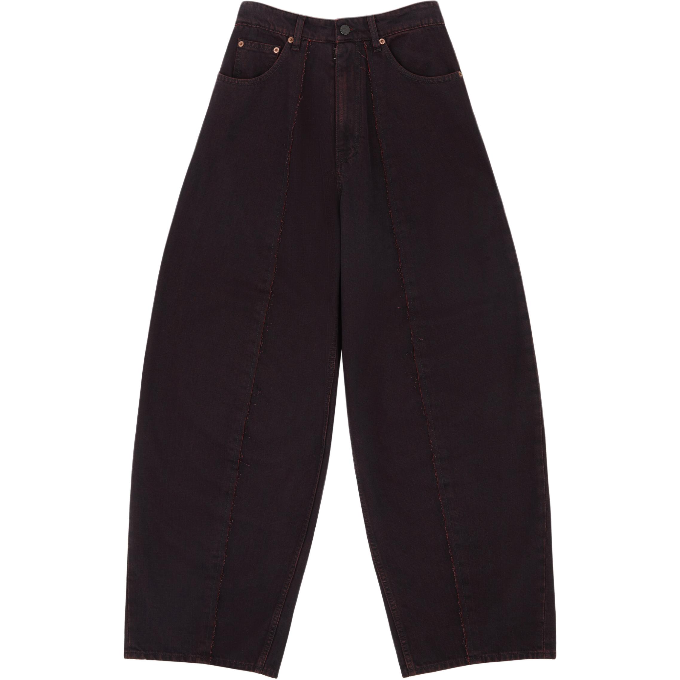 

Джинсы с логотипом Single stitch MM6 Maison Margiela, бордовый