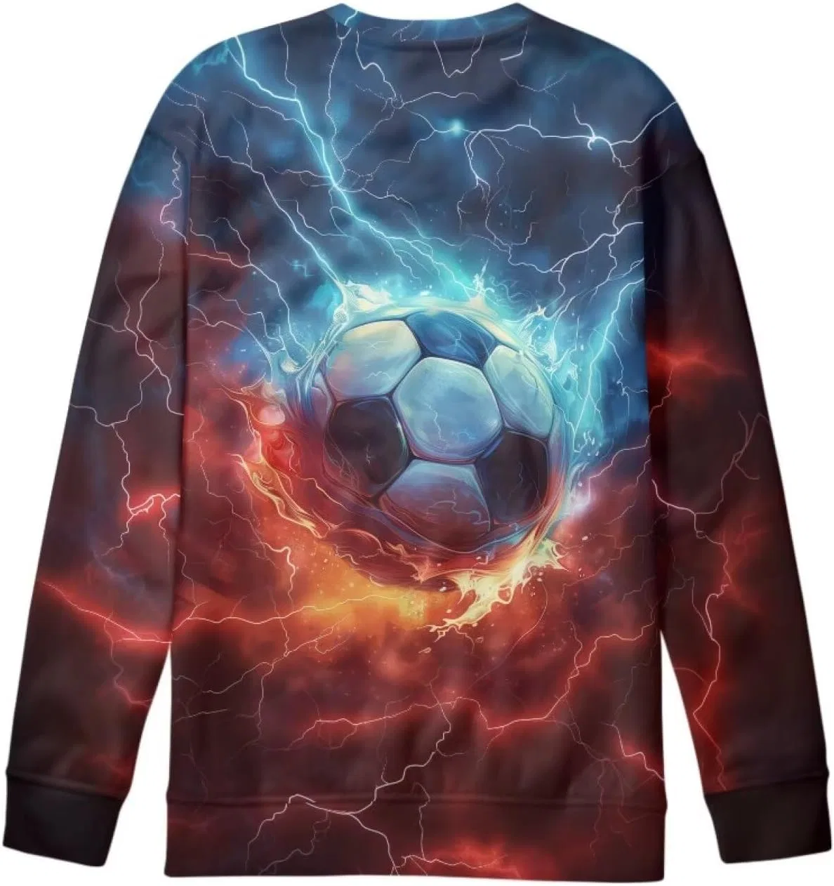 Свитшот детский с принтом ZPINXIGN, цвет 1 Soccer Flame — фото 4