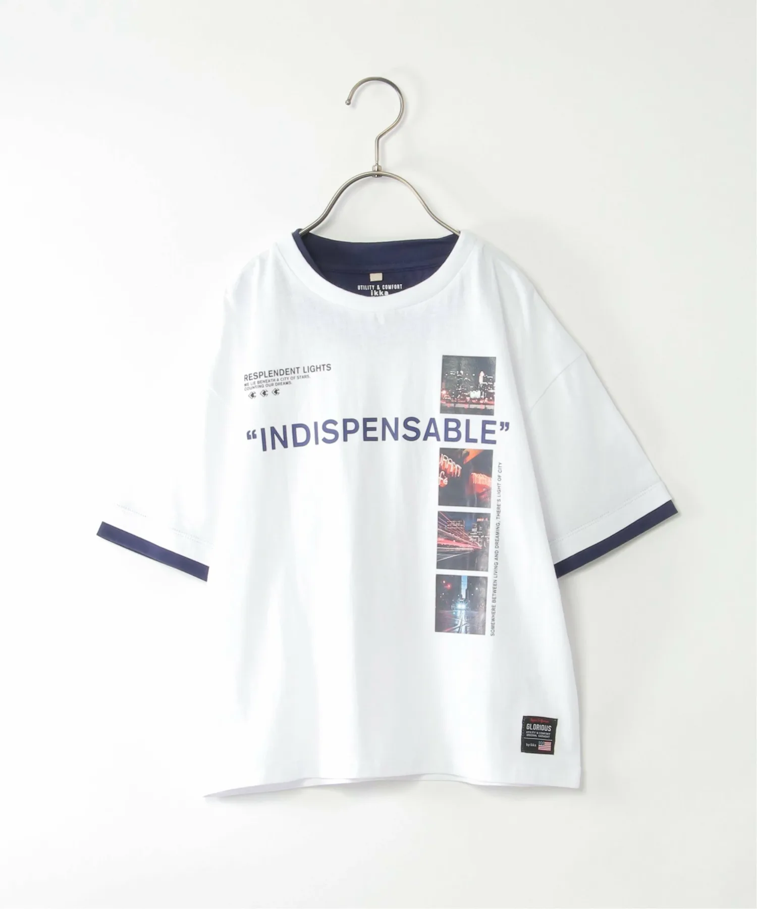 Футболка большого размера с фотопринтом (120–160 см) Ikka, off white