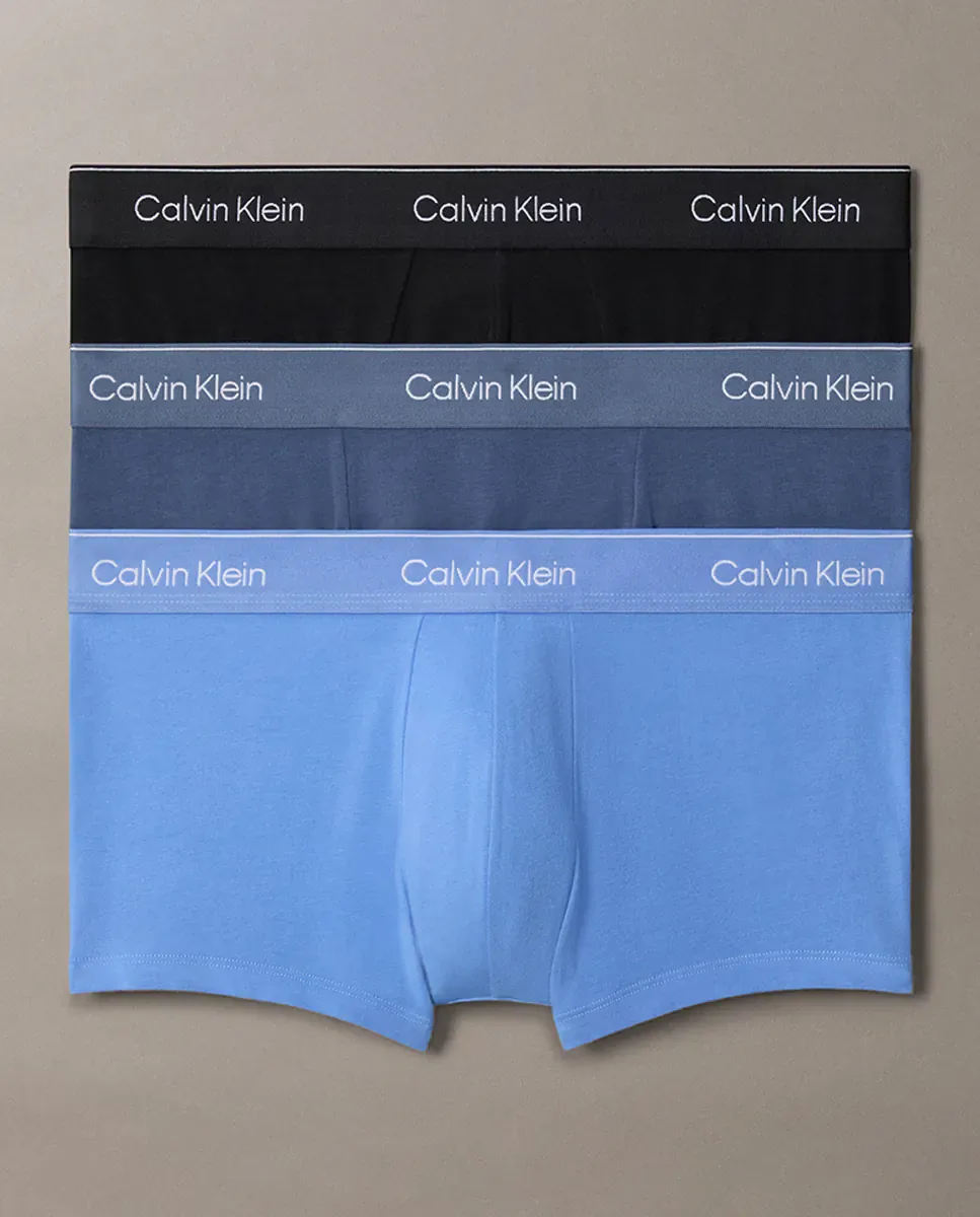 Набор из 3 обтягивающих боксеров с низкой посадкой - Icon Cotton Stretch Calvin Klein, мультиколор