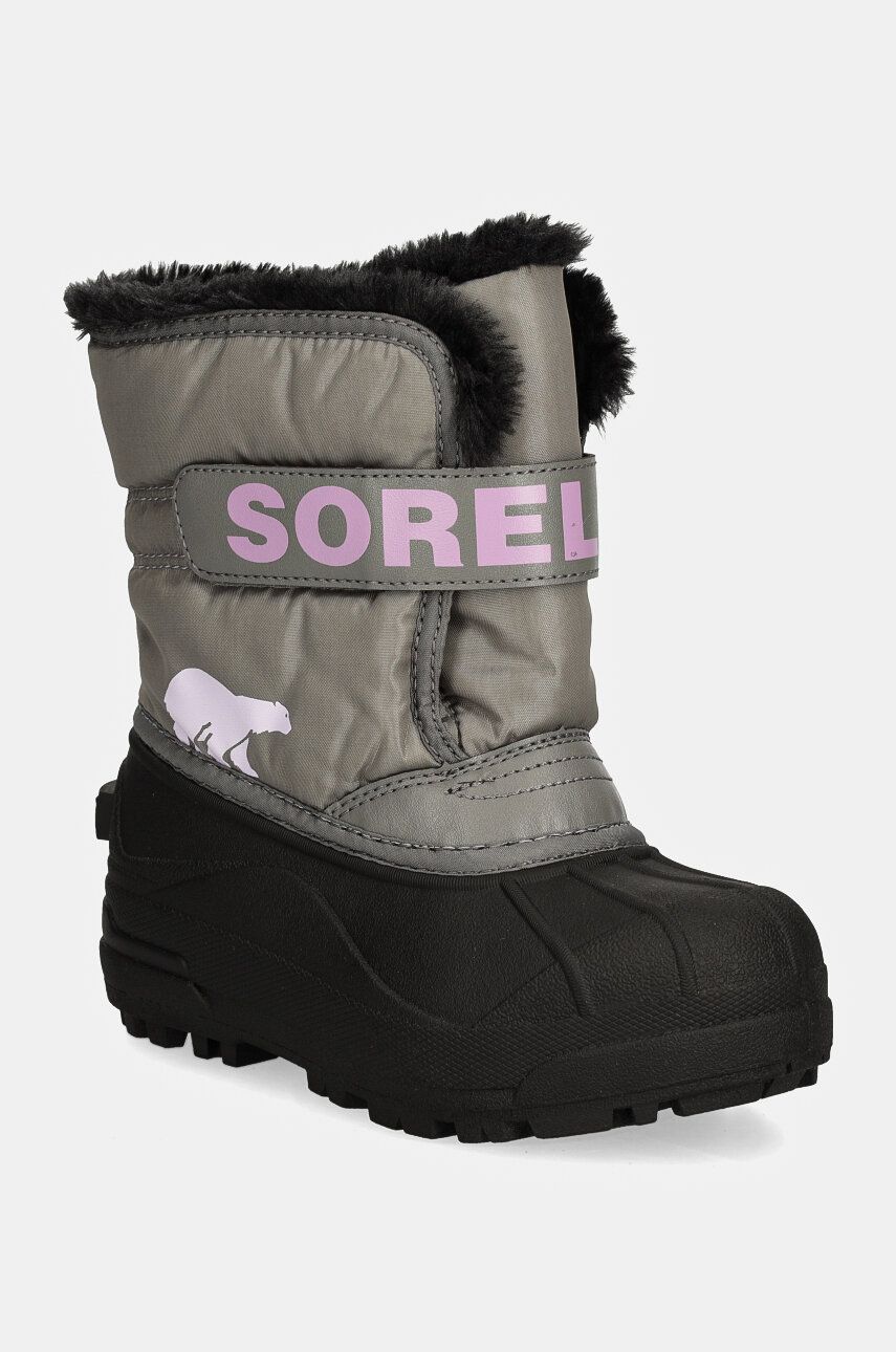 

Детские зимние ботинки Sorel TODDLER SNOW COMMAND, серый