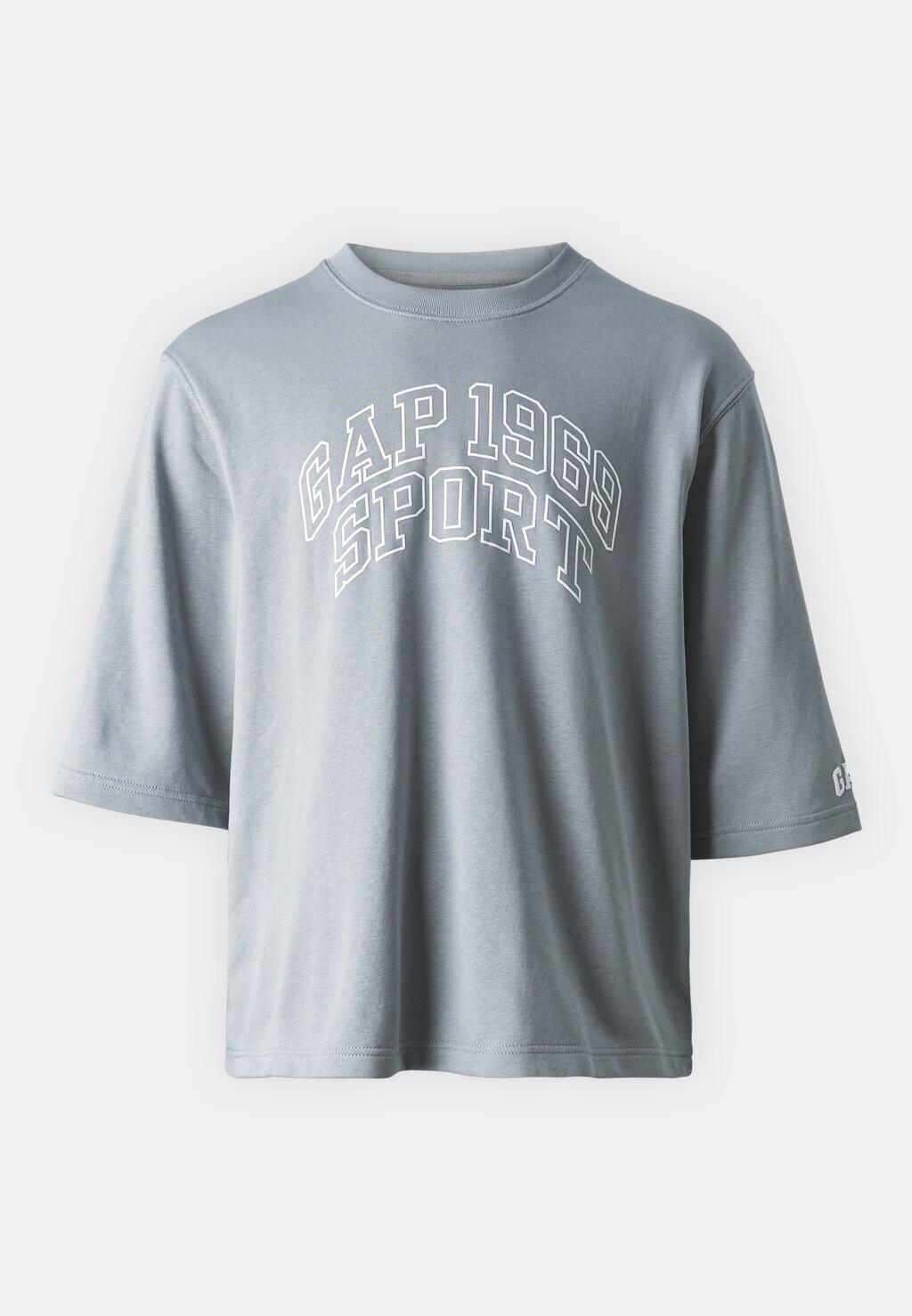 Футболка с принтом Fashion Logo Crew GAP, серый — фото 3