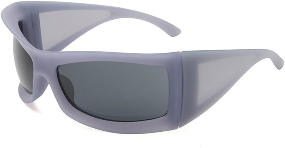 

Большие солнцезащитные очки для женщин, панк-солнцезащитные очки для мужчин, очки в стиле стритвеар, очки для активного отдыха и спорта для мужчин HDUBFY, C6 Transparent Gray