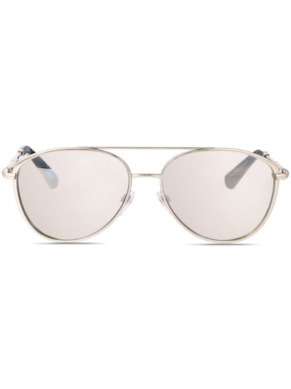 

Солнцезащитные очки в круглой оправе Burberry Eyewear, серебряный