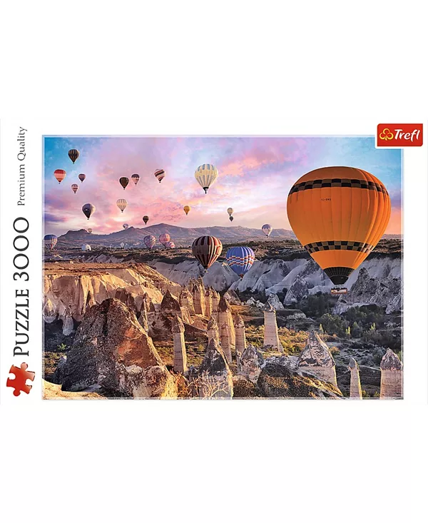 Красный пазл из 3000 деталей — воздушные шары над Каппадокией Trefl, multi-color — фото 2