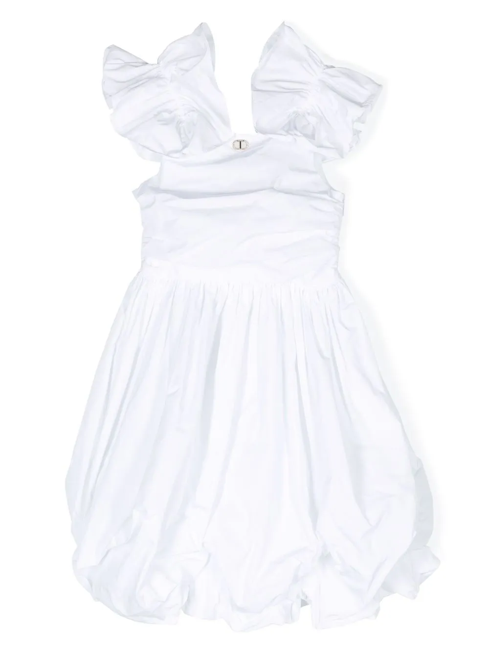

Платье с объемной юбкой TWINSET Kids, белый