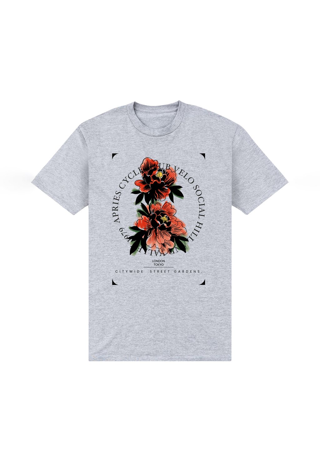 

Футболка с принтом Henry Tiger, цвет Heather Grey