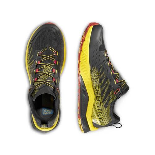 Мужские кроссовки для бега по пересеченной местности LA SPORTIVA Jackal II — чёрно-жёлтый — фото 4