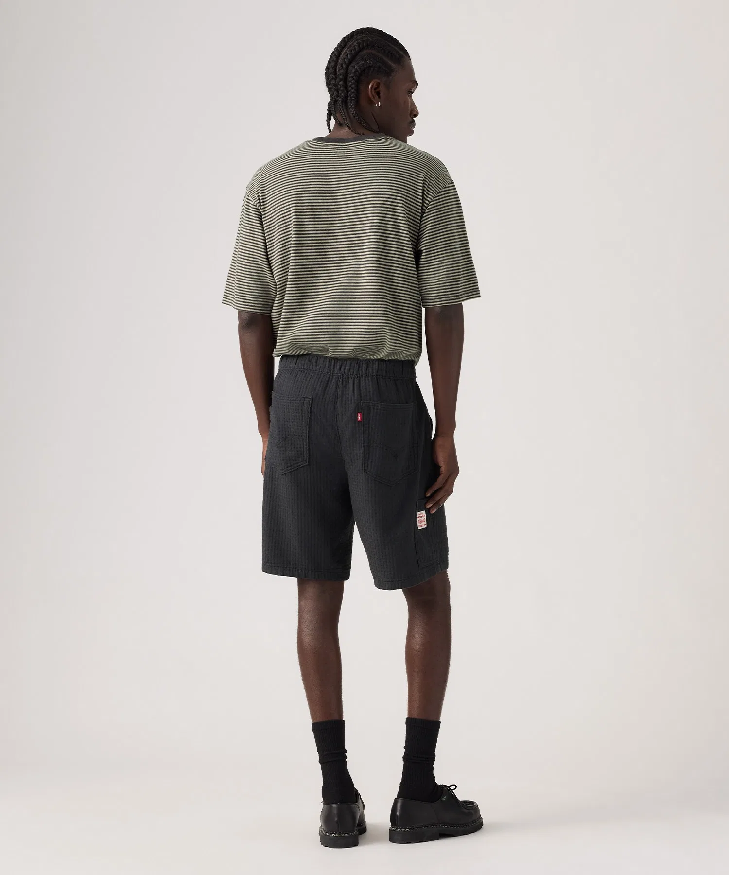 Рабочие шорты Levi's WORKWEAR Pull-On, черные. — фото 4