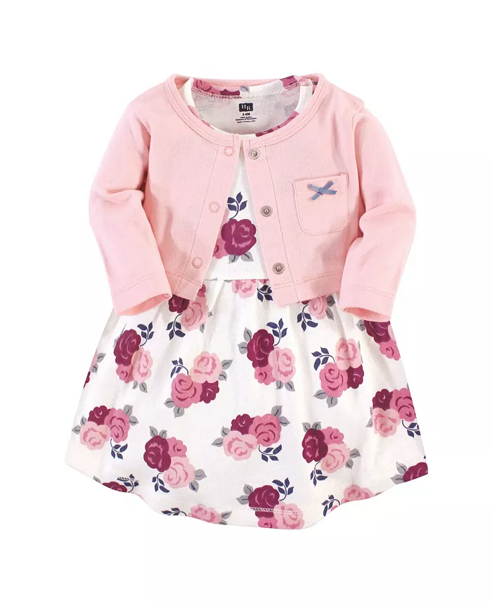 

Коллекция платьев и свитеров Hudson Baby для девочек из хлопка Hudson Essential Touched by Nature, красный
