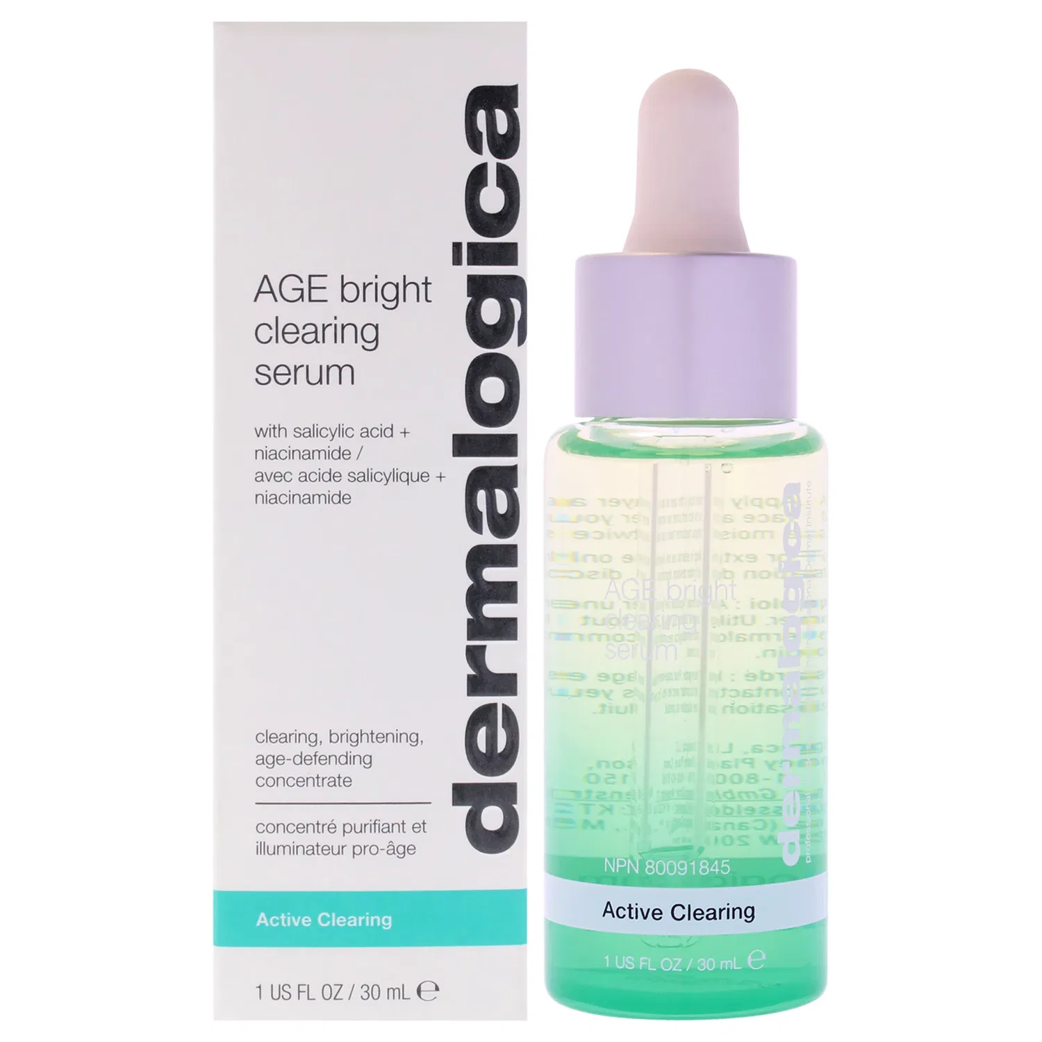 Осветляющая сыворотка Age Bright от Dermalogica для мужчин и женщин - 28 г (1 унция), Clear