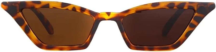 

Женские солнцезащитные очки в стиле ретро, ​​маленькие треугольные, оправа «кошачий глаз», винтажные солнцезащитные очки с защитой от УФ-излучения UV400 UJNHGQ, C5 Tortoise Shell