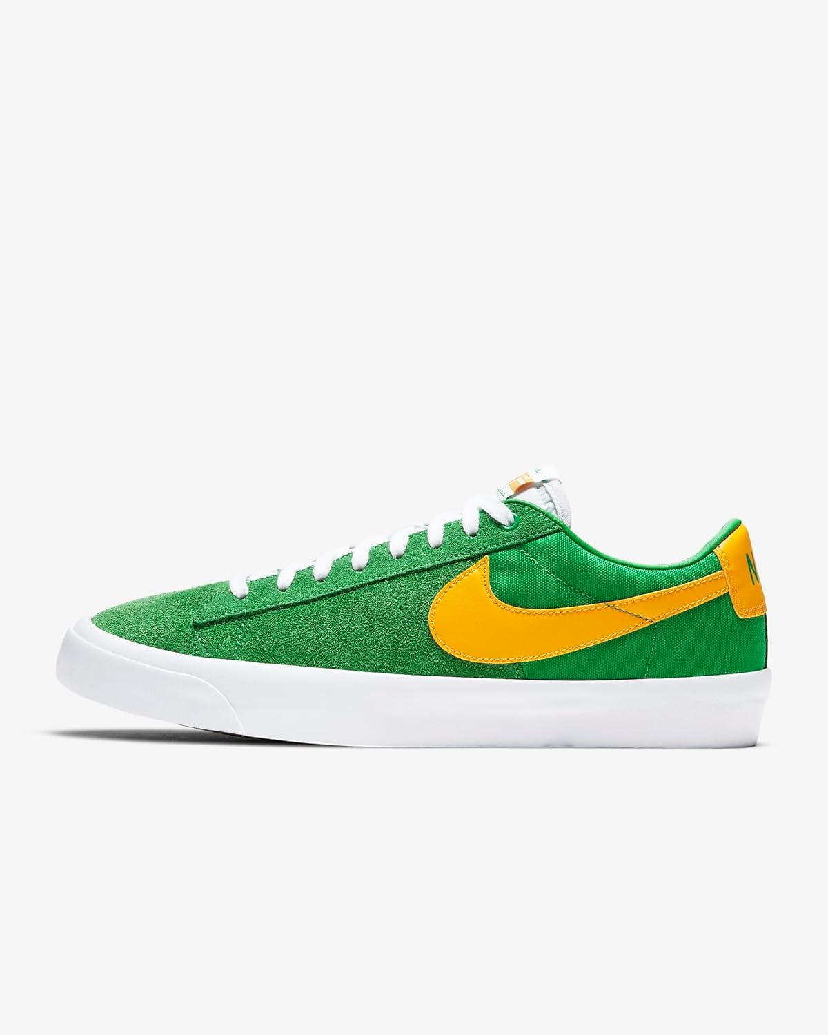 Nike SB Blazer Low PRO GT темно-красный и светло-синий, 300-Luckygreen/Universitygold — фото 3