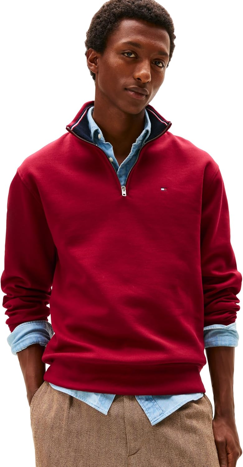 

Толстовка Tommy Hilfiger Bill с застежкой-молнией 1/4, Rouge