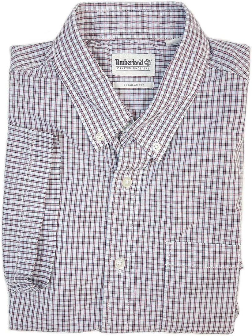 

Timberland мужская короткая рукав stretch рубашка на пуговицах, Light Red