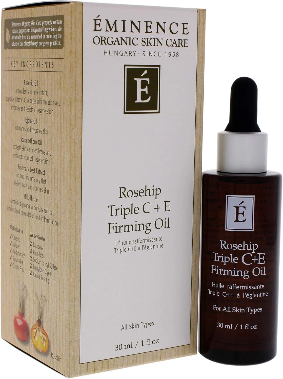 Масло для лица Rosehip Triple C+E Firming Oil Eminence 30 мл — фото 4