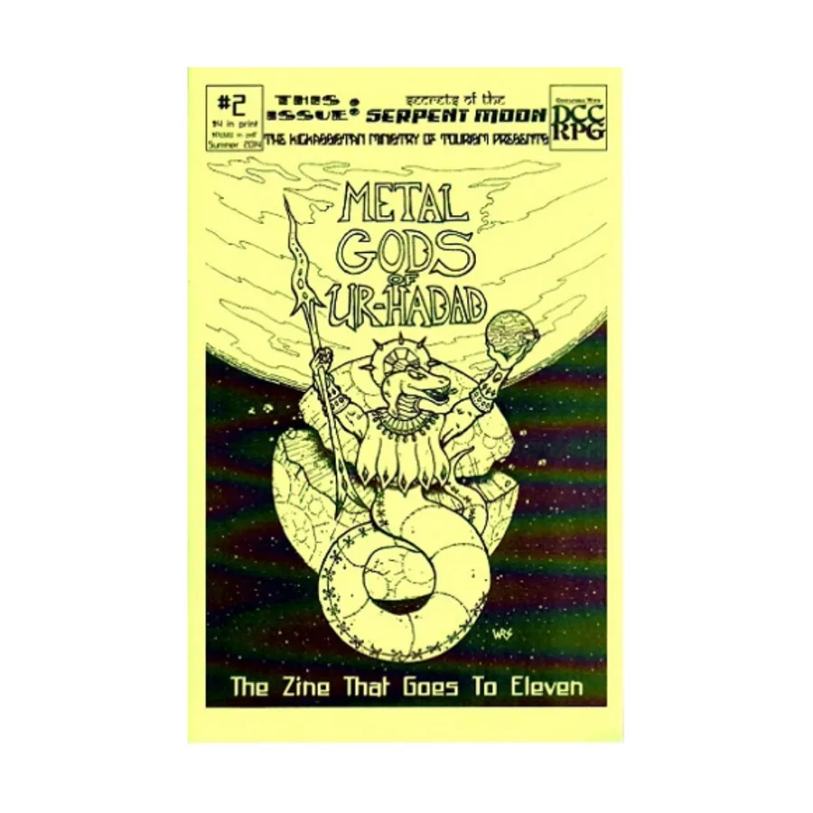 

Журнал #2 "Secrets of the Serpent Moon Adventure Elder Races, Metal Magic Items", Metal Gods of Ur-Hadad Fanzine