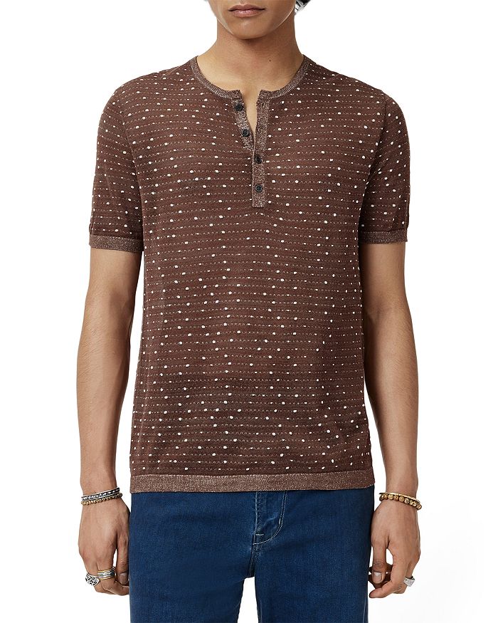

Свитер Henley Cabras John Varvatos, коричневый
