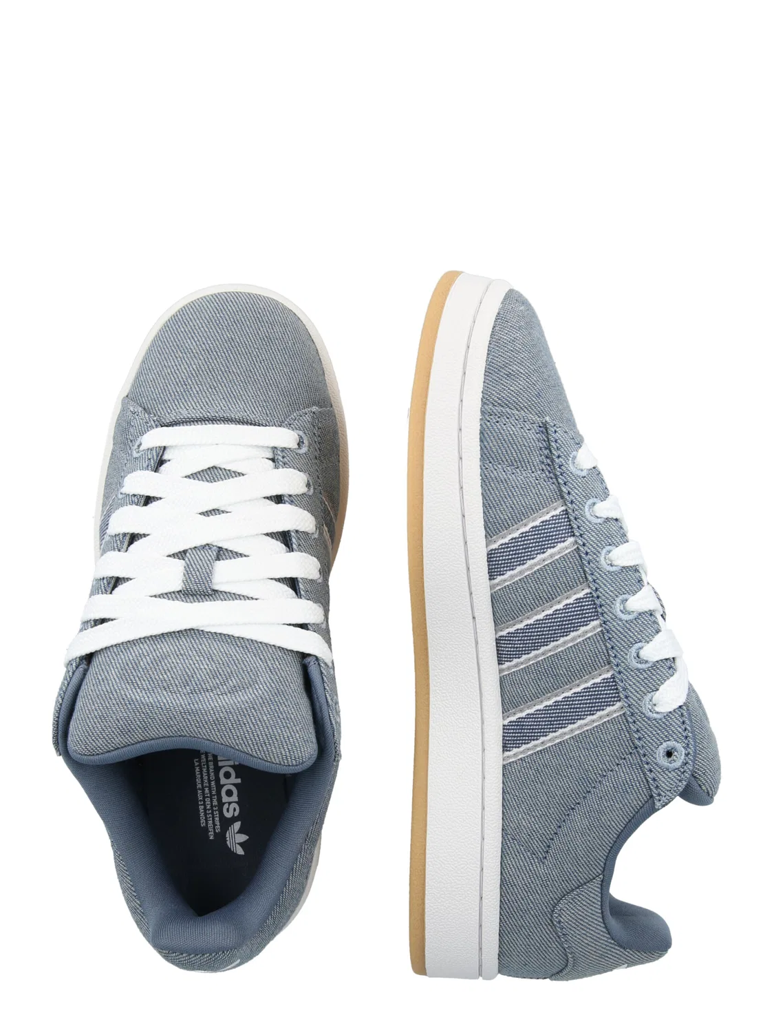 Кроссовки Adidas Originals CAMPUS 00s в цвете синий деним, с синими вкраплениями — фото 2