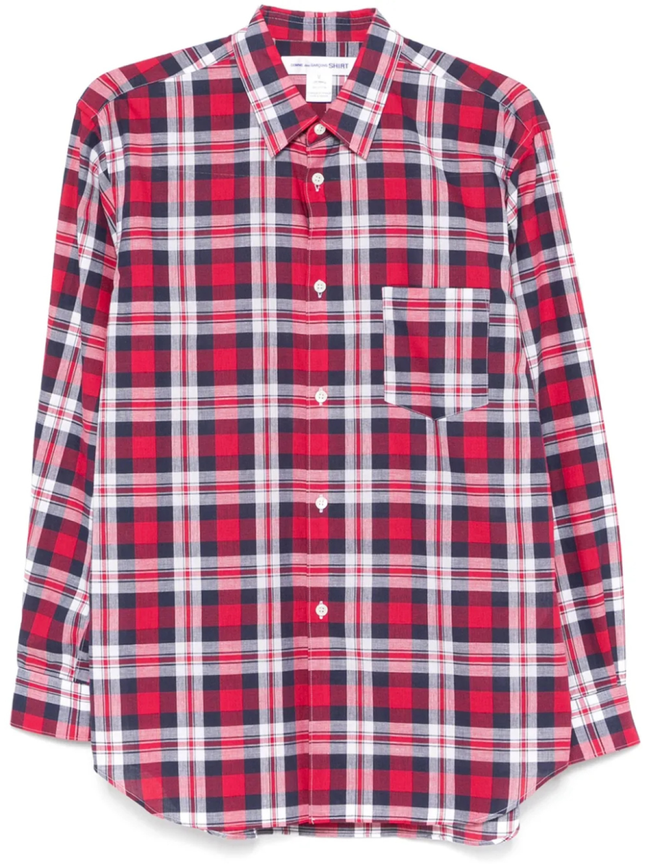 

Comme Des Garçons Shirt рубашка в клетку, красный