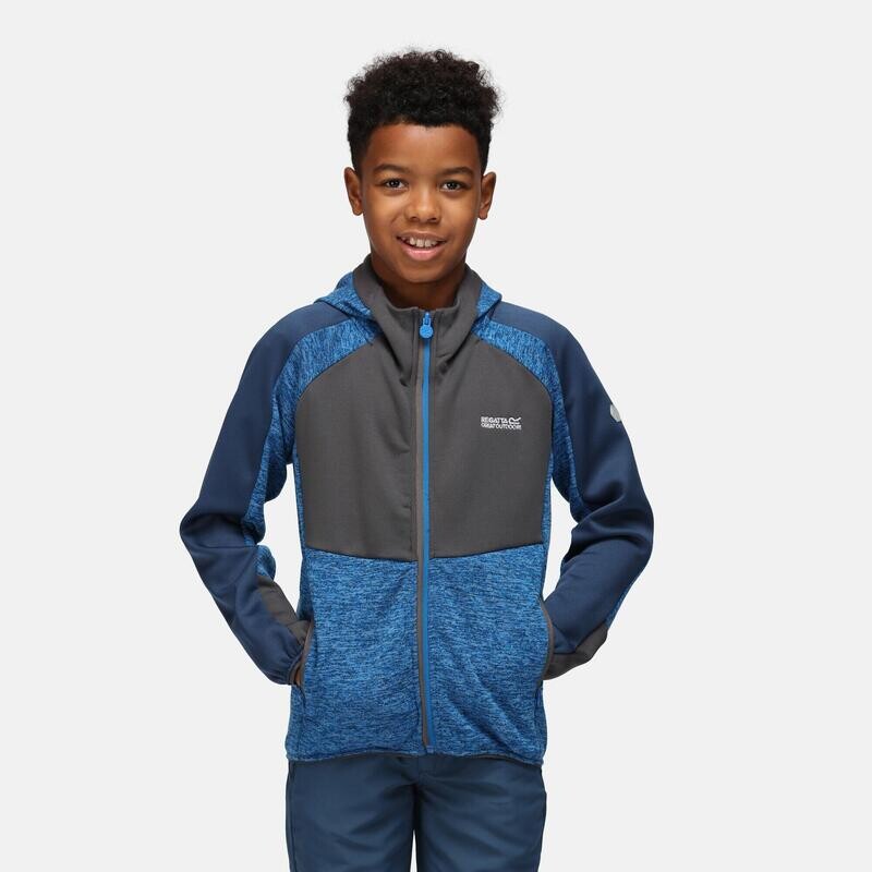 

Детский флис Regatta, цвет dark blue/blue/gris