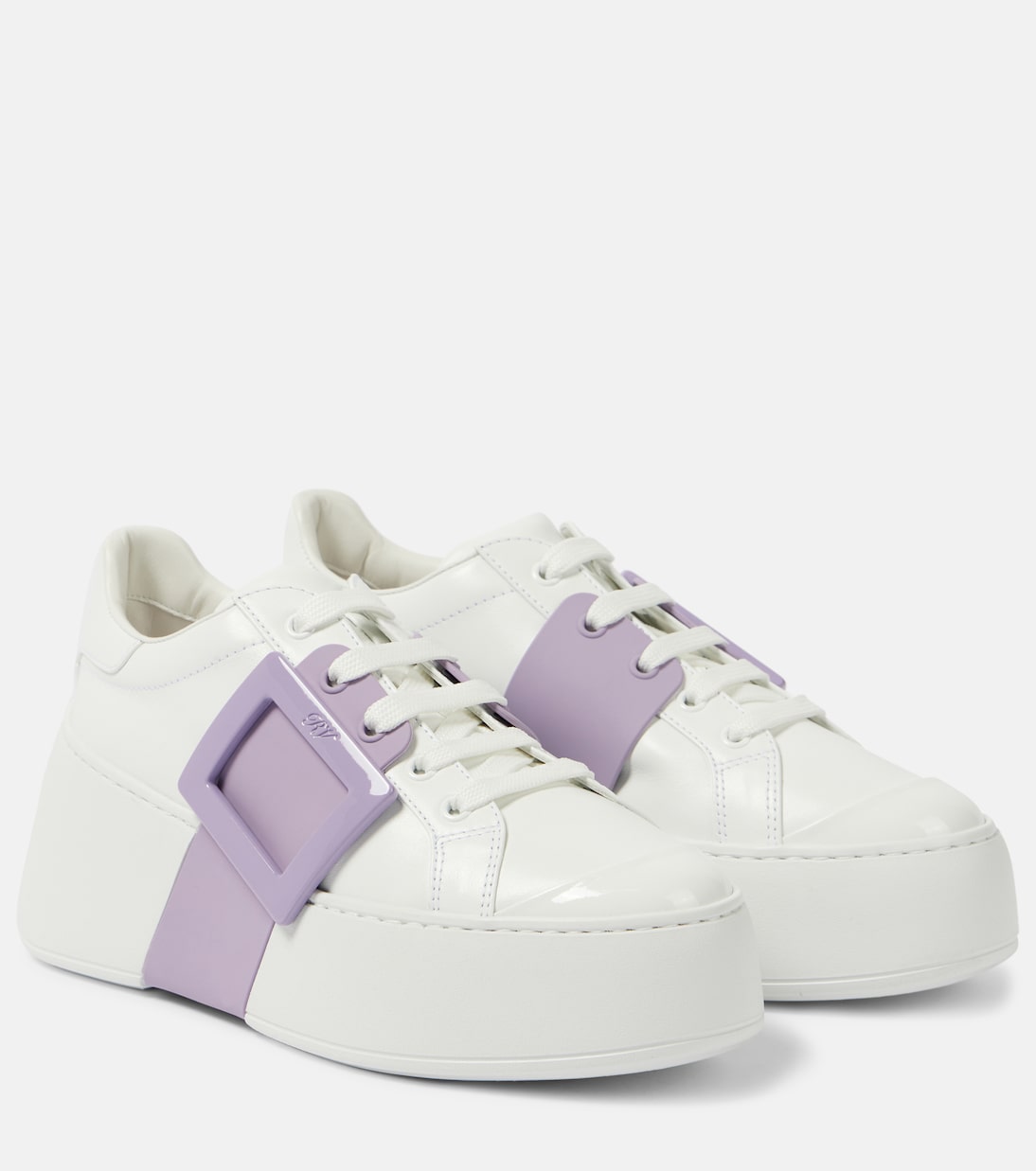 Кожаные кроссовки Viv' Skate на платформе Roger Vivier, Altraversione