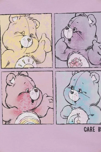 Футболка с коротким рукавом Care Bears United Colors of Benetton, фиолетовый — фото 3