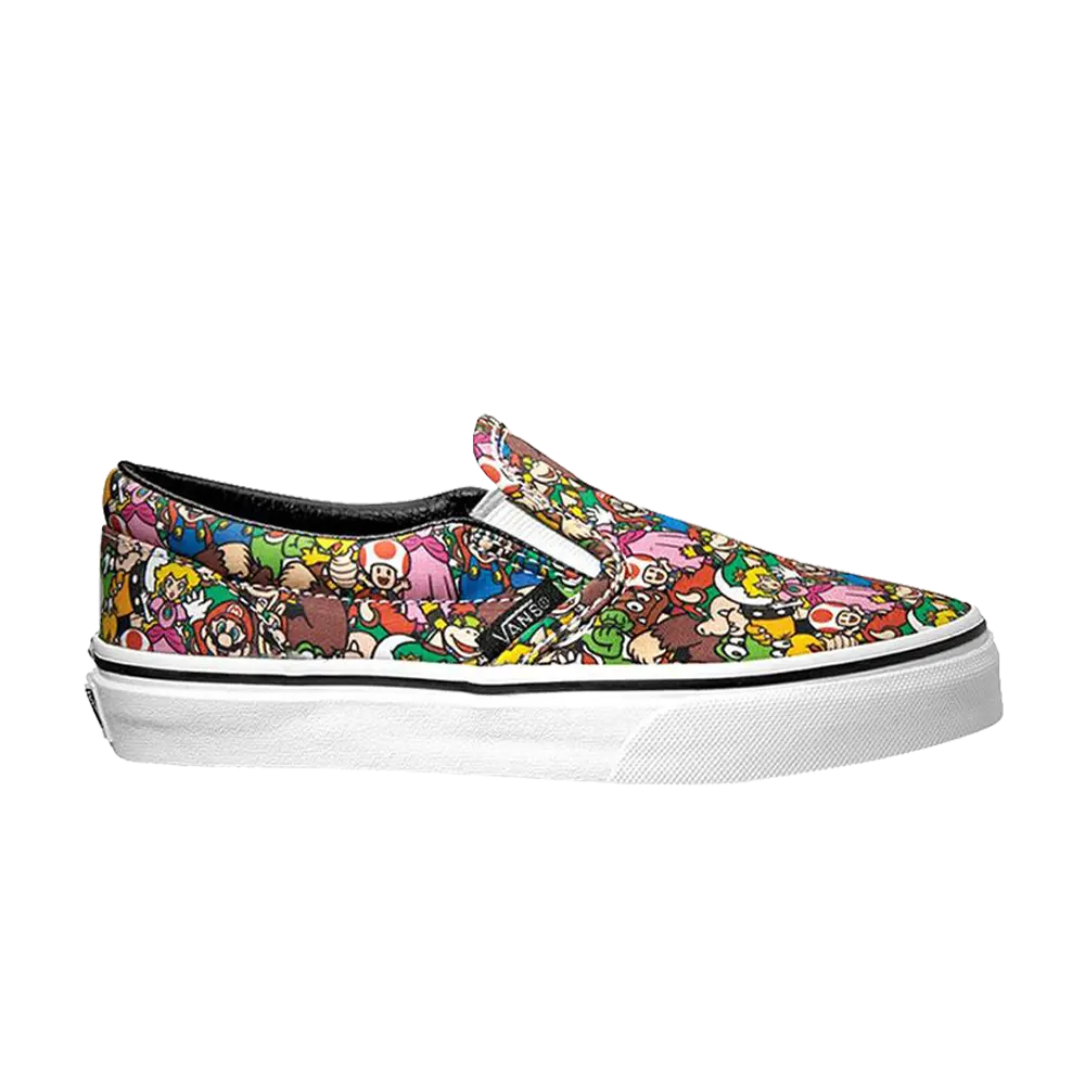 Классические слипоны Nintendo x Vans, мультиколор
