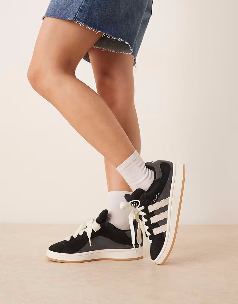 Кроссовки Adidas Originals Campus 00s в черном/белом/сером цветах — фото 3