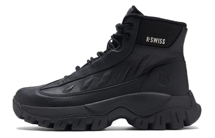 

KSWISS Амортизирующие, износостойкие высокие повседневные кроссовки Unisex Black K·SWISS, Pure Black/Dreamy Silver