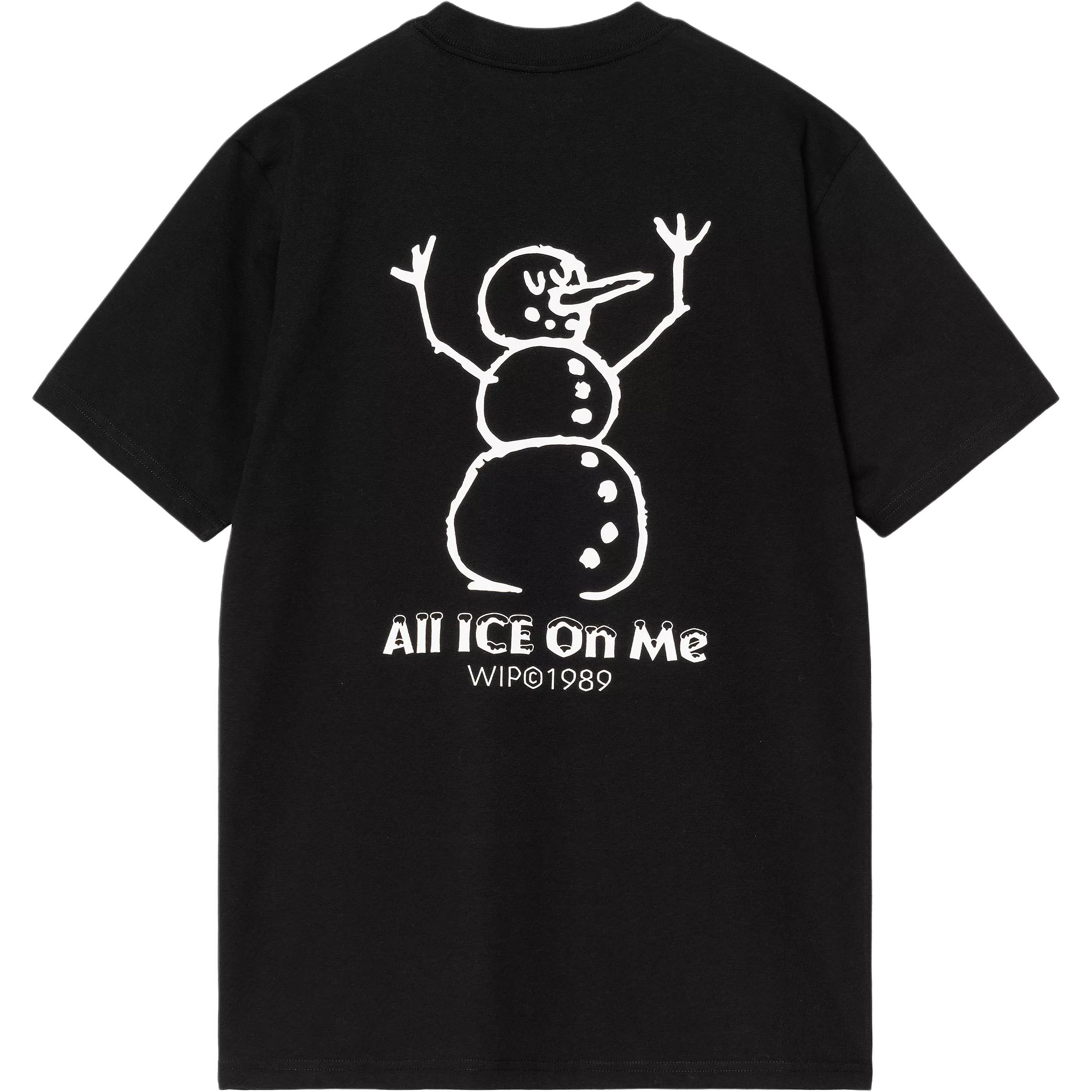 

Футболка Ice Printed Crewneck Carhartt WIP, черный