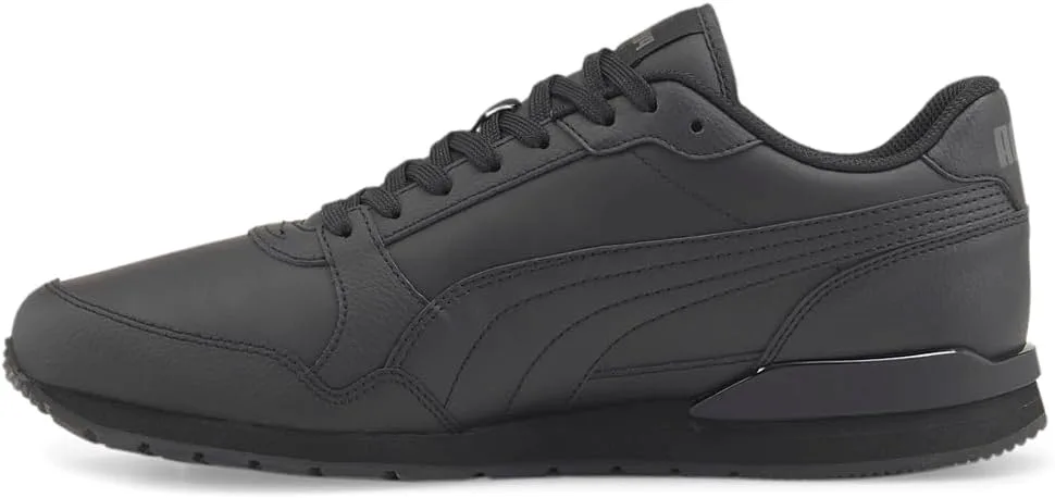 Мужские кроссовки PUMA St Runner V3 с шнуровкой, повседневные - белые, черный — фото 3
