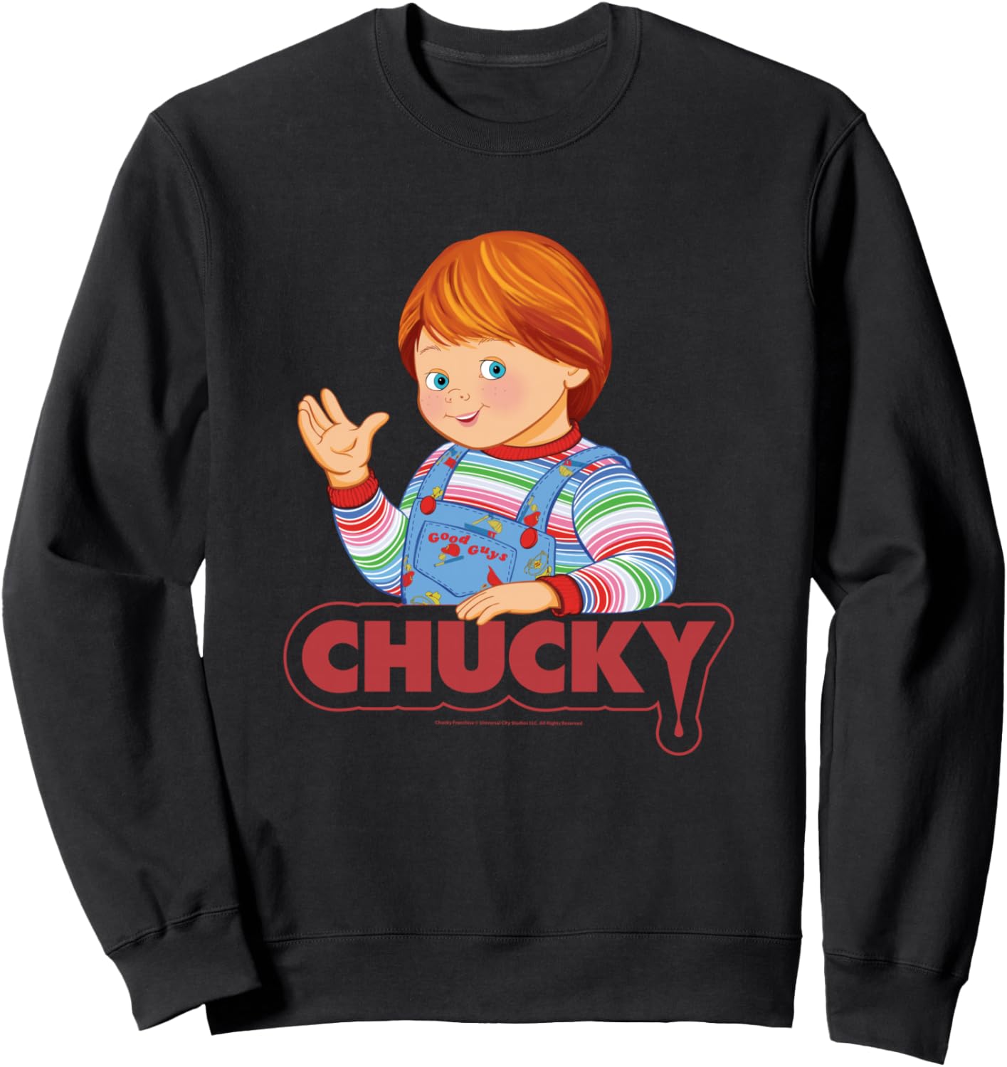 

Толстовка с логотипом Chucky Friendly Wave, черный