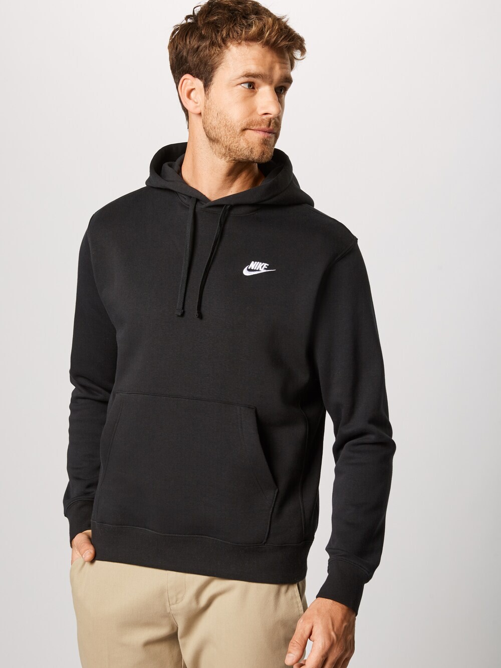 Спортивная толстовка стандартного кроя Nike Sportswear Club Fleece, черный — фото 2