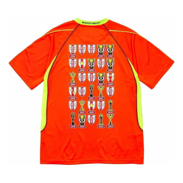 Спортивная футболка jacquard soccer jersey 'orange yellow' Supreme, оранжевый — фото 2