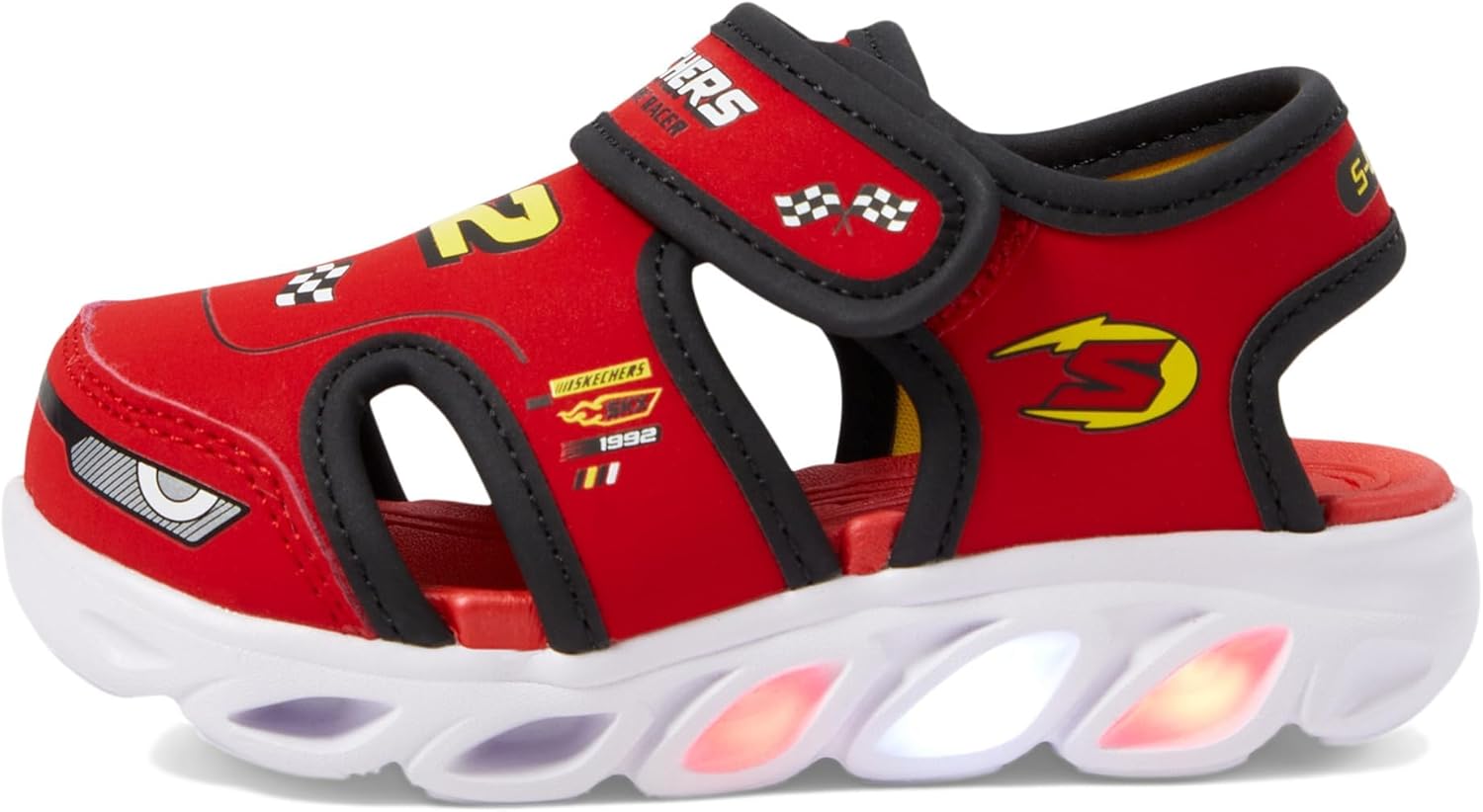 Сандалии Skechers Kid's Hypno-Splash, черный/красный — фото 4